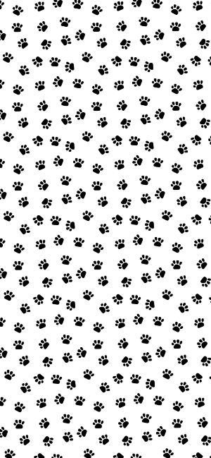 Black and White Paw Print Wallpaper for iPhone