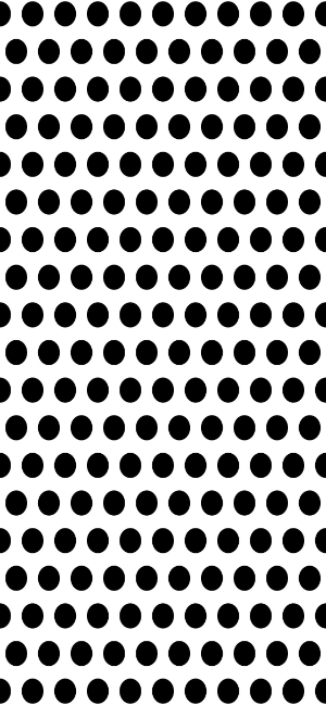 Black Polka Dots on White Wallpaper for iPhone