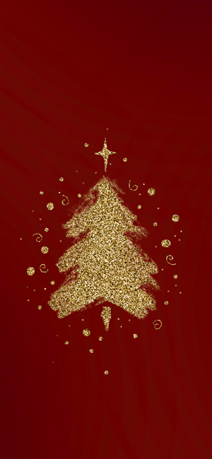 Christmas Glitter Wallpaper for iPhone