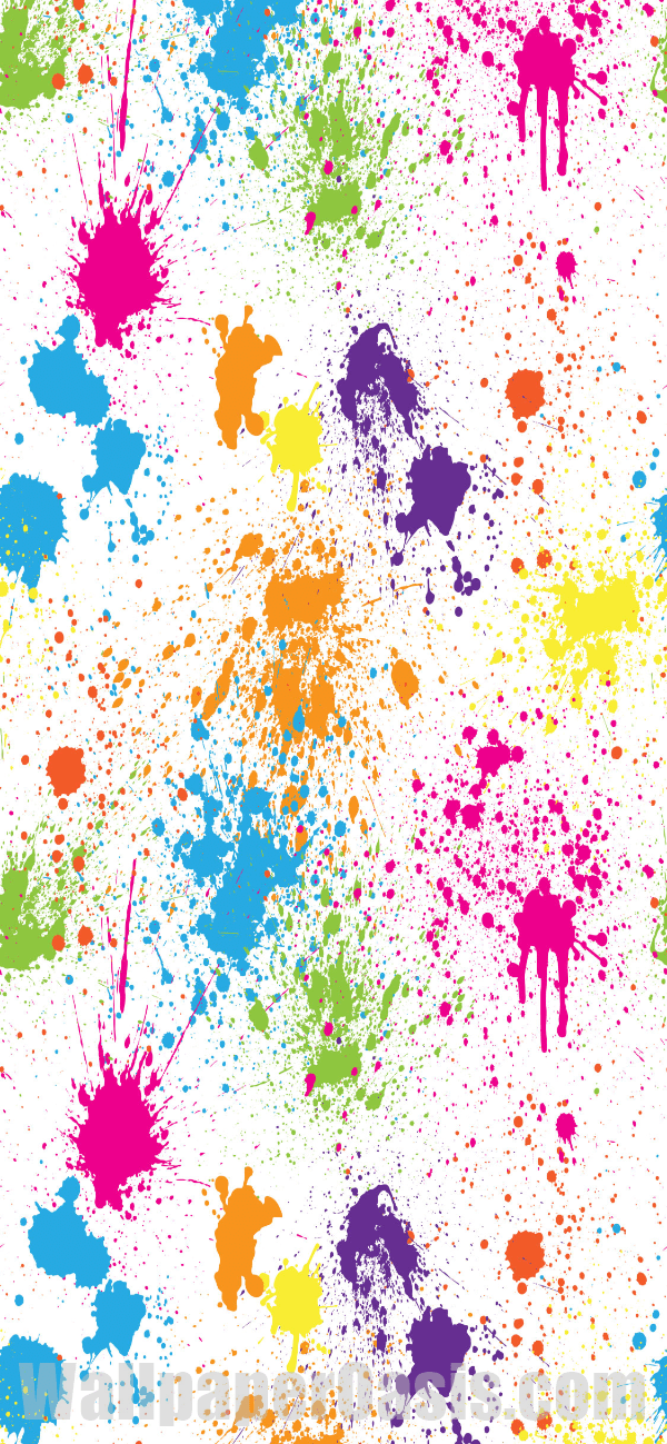 Colorful Paint Splatter iPhone Wallpaper