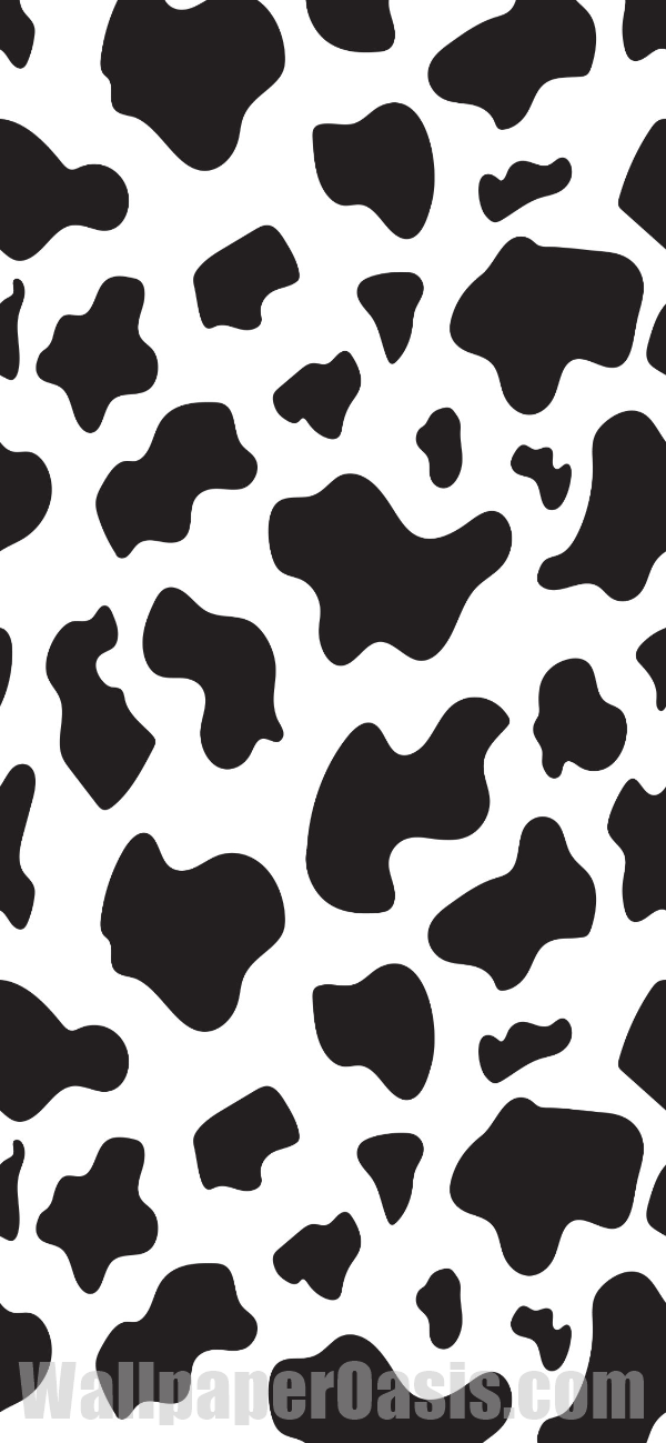 Cow Print iPhone Wallpaper - available for iPhone 5 through iPhone X