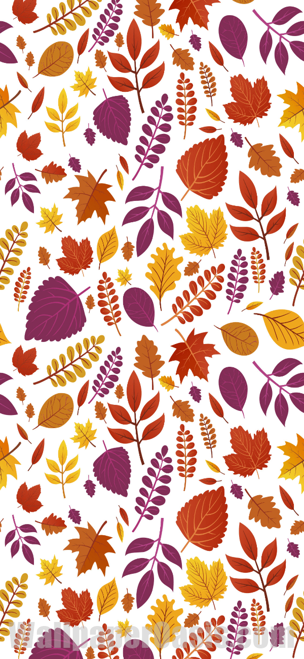 Fall Leaves iPhone Wallpaper - available for iPhone 5 through iPhone X