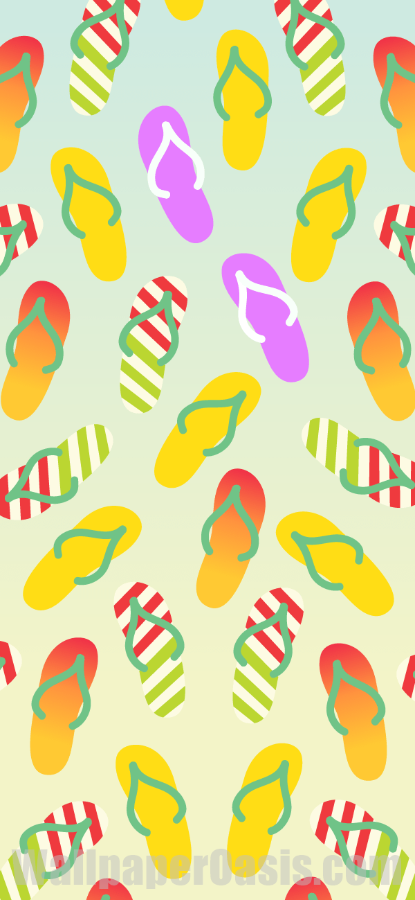 Flip Flop iPhone Wallpaper - available for iPhone 5 through iPhone X