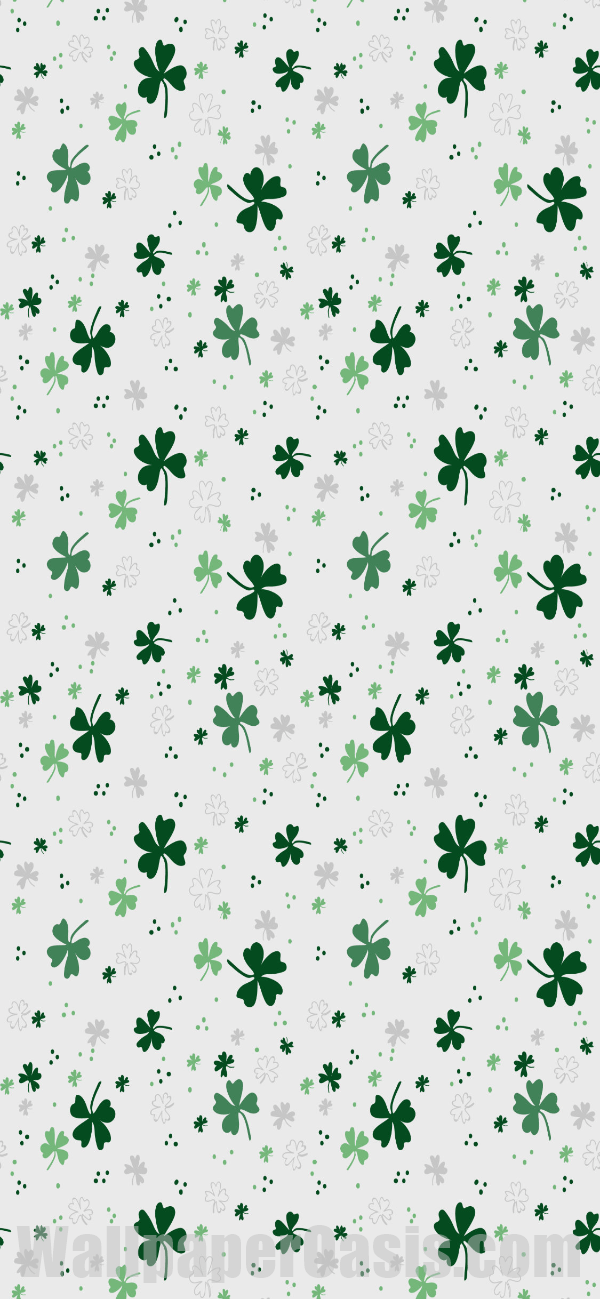 Four Leaf Clover iPhone Wallpaper - available for iPhone 5 through iPhone X