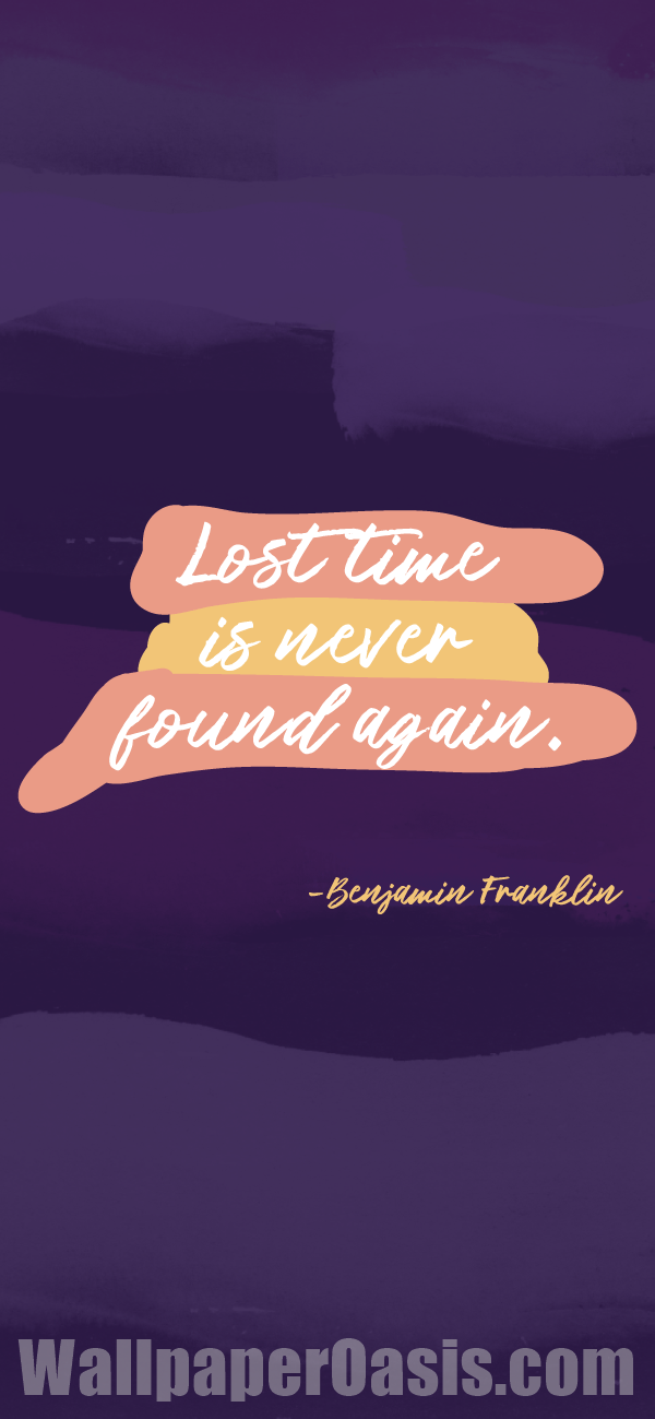 Benjamin Franklin Quote iPhone Wallpaper
