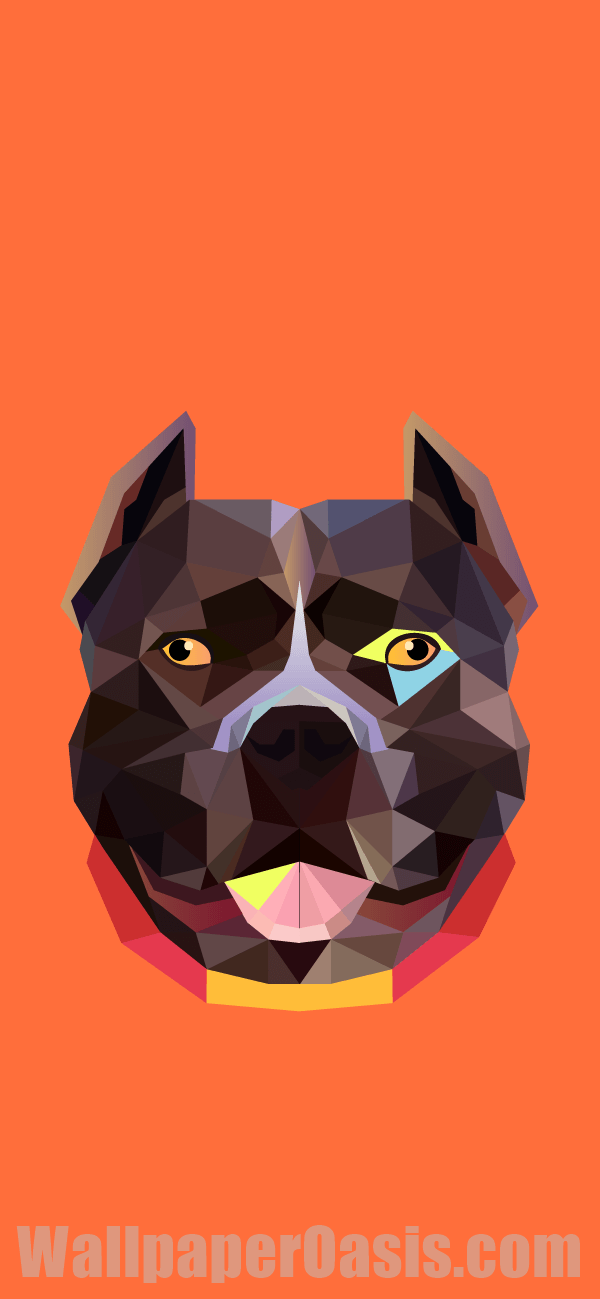 Geometric Dog iPhone Wallpaper - available for iPhone 5 through iPhone X