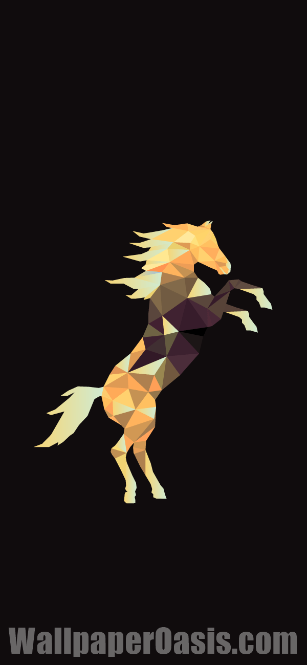 Geometric Horse iPhone Wallpaper - available for iPhone 5 through iPhone X