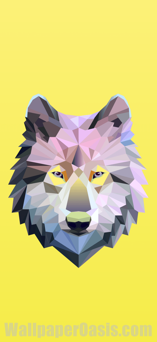 Geometric Wolf iPhone Wallpaper - available for iPhone 5 through iPhone X