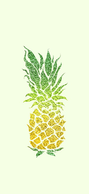 Glitter Pineapple Wallpaper for iPhone