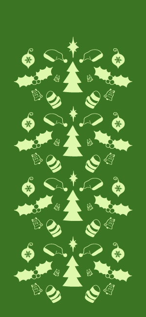 Green Christmas Wallpaper for iPhone