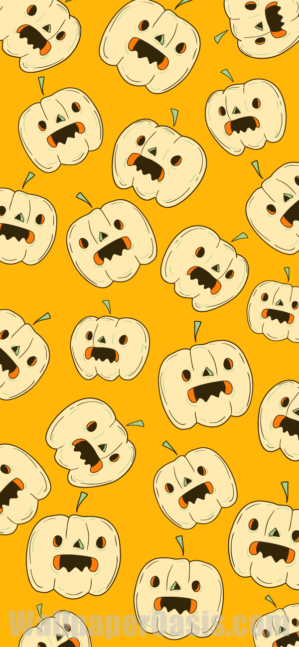 Halloween Pumpkin iPhone Wallpaper - available for iPhone 5 through iPhone X