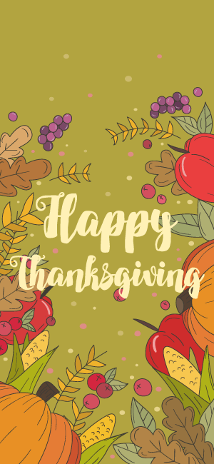 Happy Thanksgiving Wallpaper for iPhone