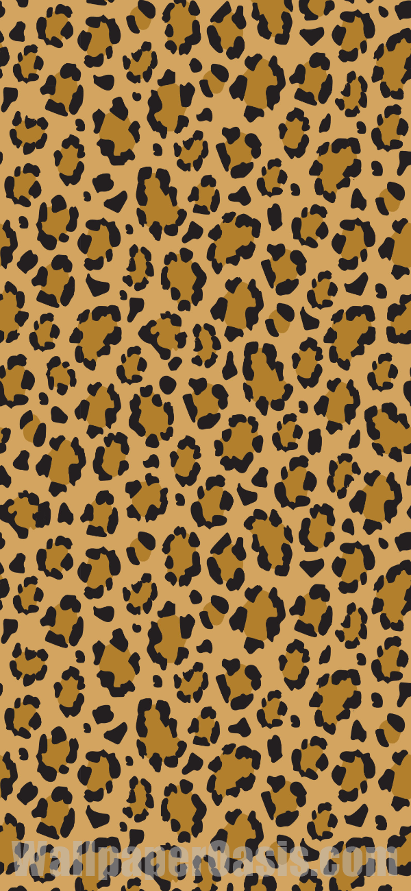 Leopard Print iPhone Wallpaper - available for iPhone 5 through iPhone X