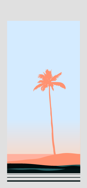 Minimalist Palm Tree Wallpaper for iPhone