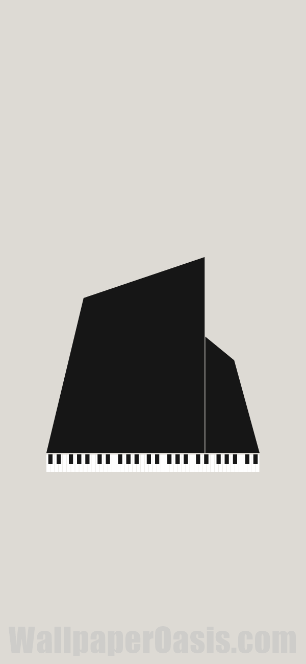 Minimalist Piano iPhone Wallpaper - available for iPhone 5 through iPhone X