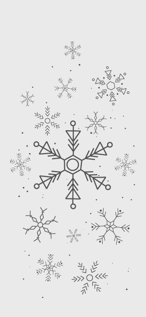 Minimalist Snowflake Wallpaper for iPhone
