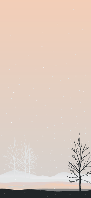 Minimalist Winter Wallpaper for iPhone