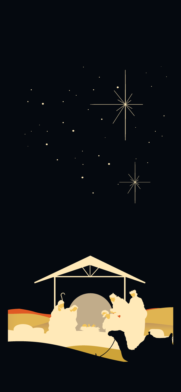 Nativity iPhone Wallpaper - available for iPhone 5 through iPhone X