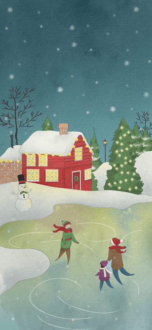 Old-Fashioned Christmas Wallpaper for iPhone