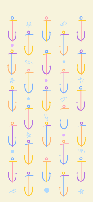 Pastel Nautical Wallpaper for iPhone