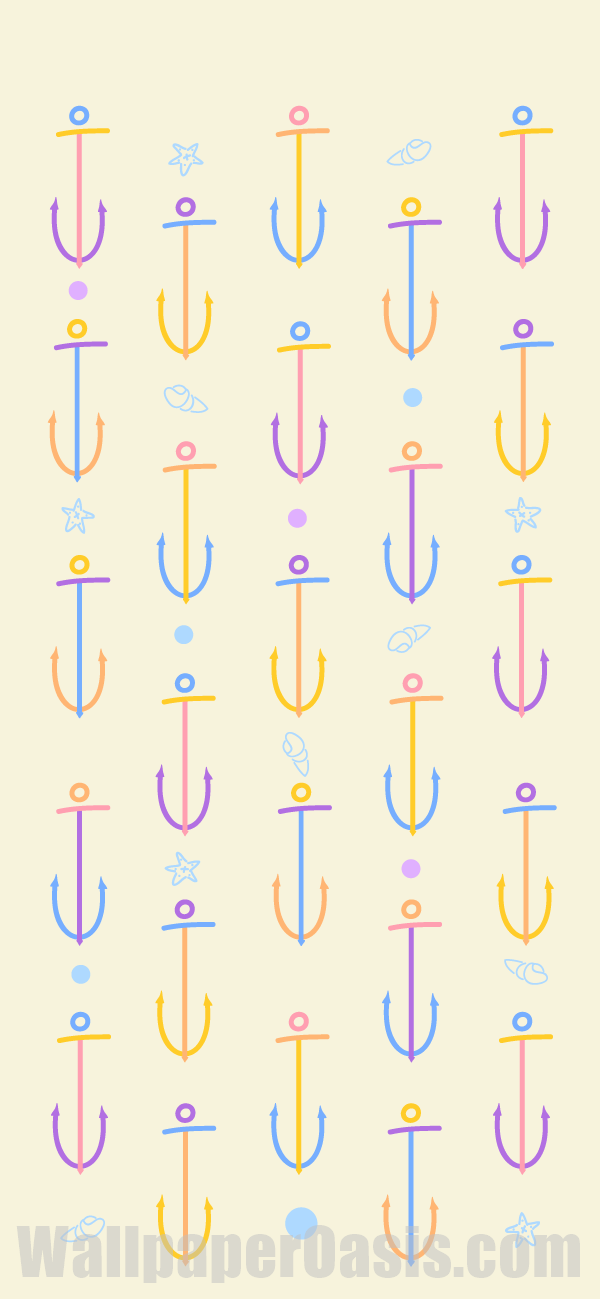 Pastel Nautical iPhone Wallpaper - available for iPhone 5 through iPhone X