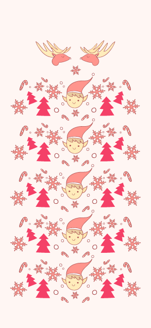 Pink Christmas Wallpaper for iPhone