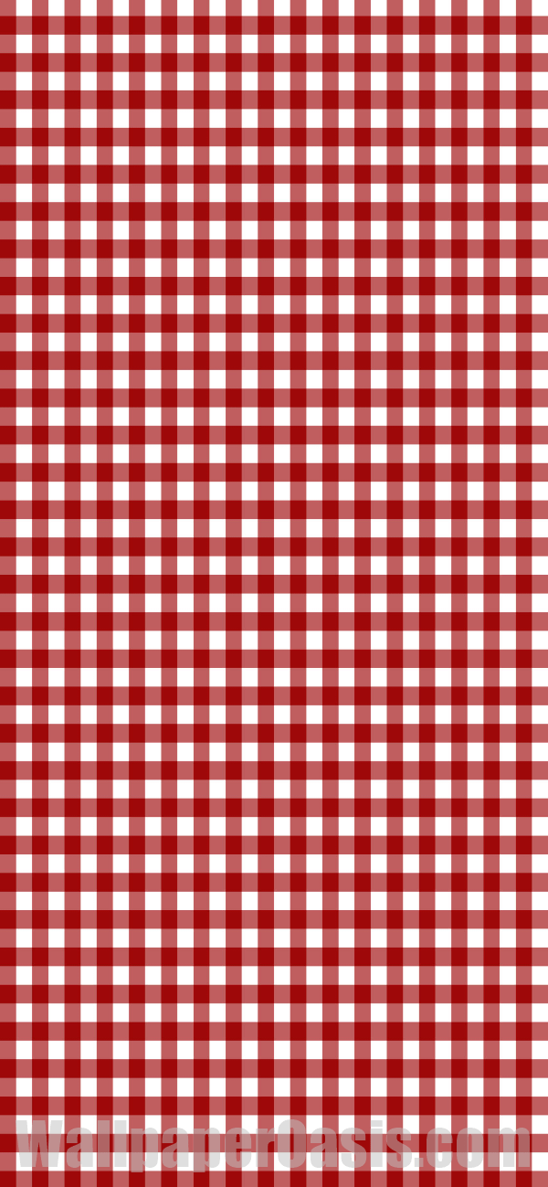 Red And White Gingham iPhone Wallpaper - available for iPhone 5 through iPhone X