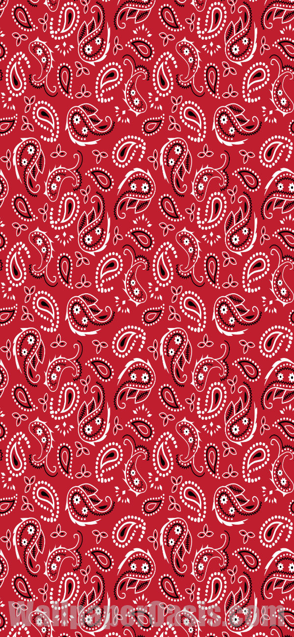 Red Bandana iPhone Wallpaper - available for iPhone 5 through iPhone X