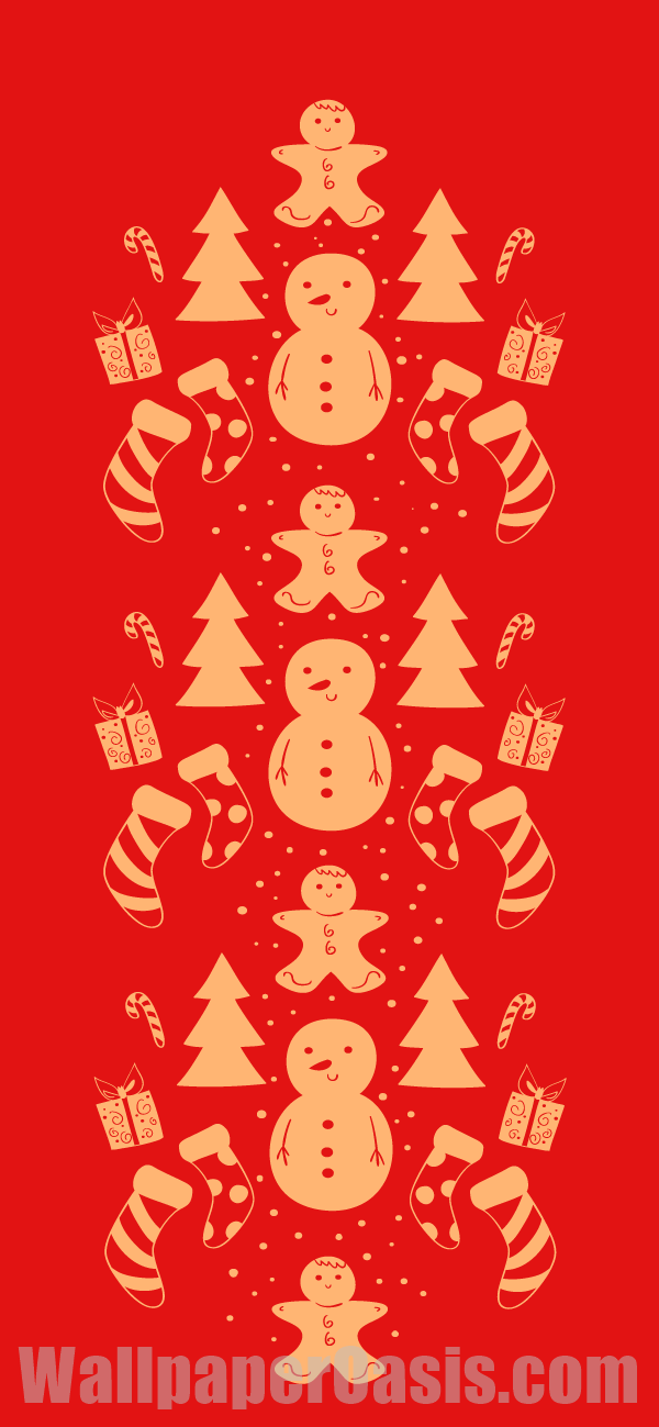 Red Christmas iPhone Wallpaper