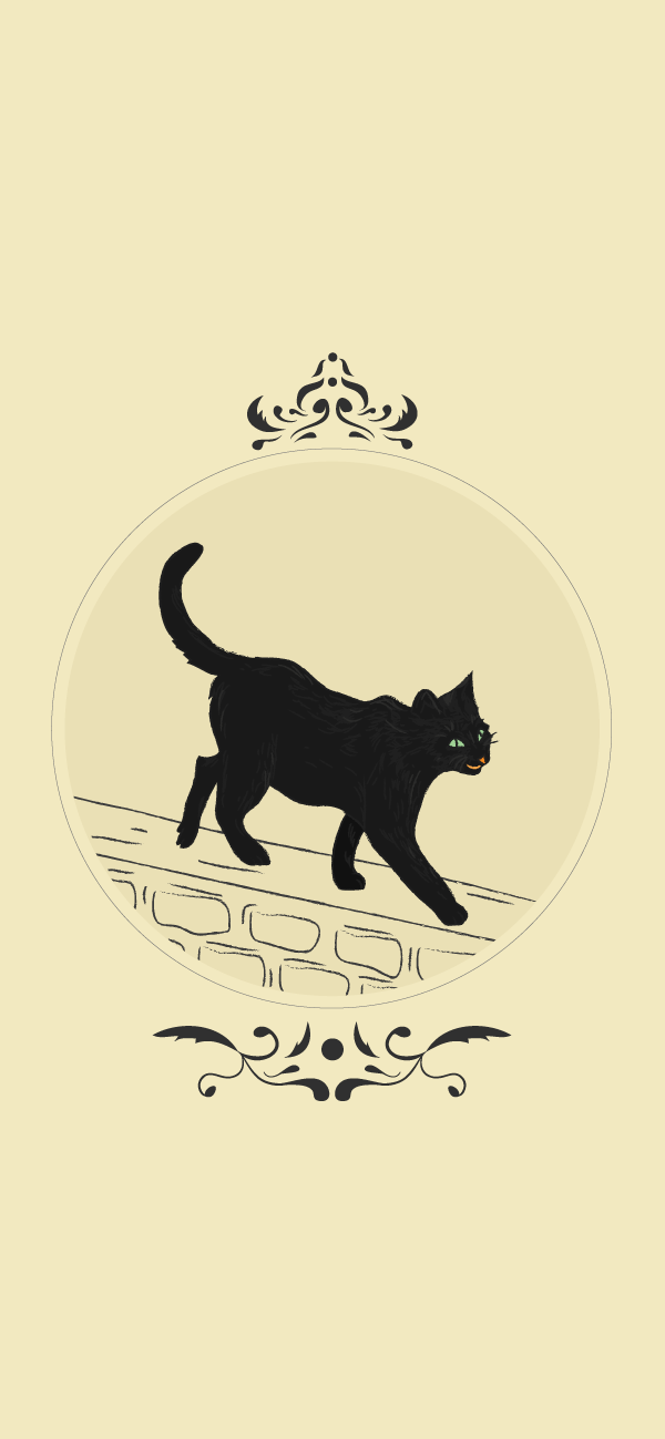 Vintage Cat iPhone Wallpaper - available for iPhone 5 through iPhone X
