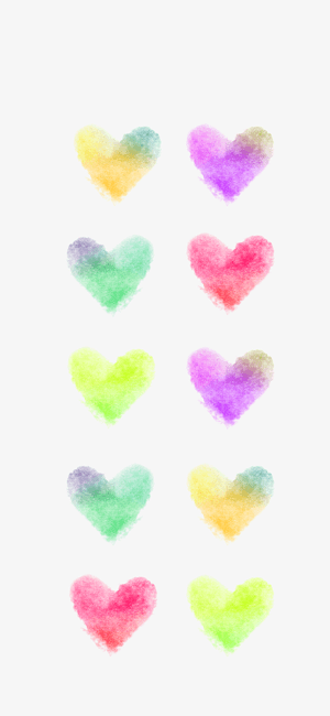 Watercolor Heart Wallpaper for iPhone