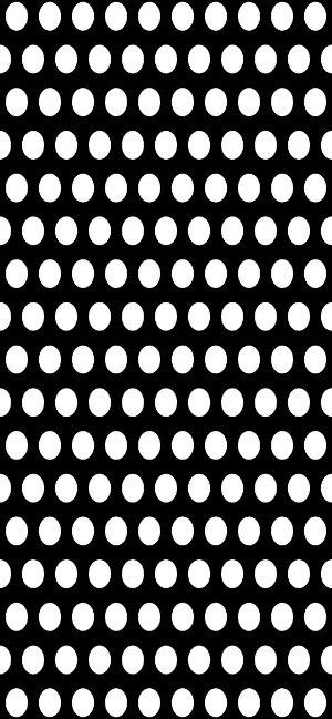 White Polka Dots on Black Wallpaper for iPhone