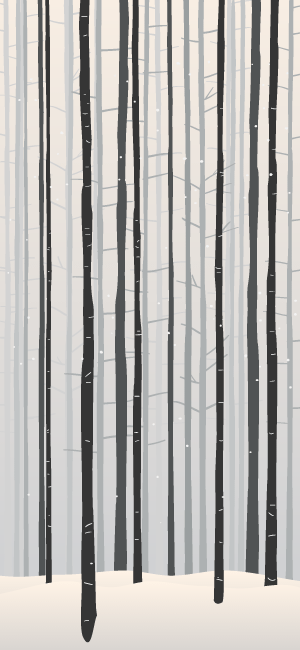 Winter Forest Wallpaper for iPhone