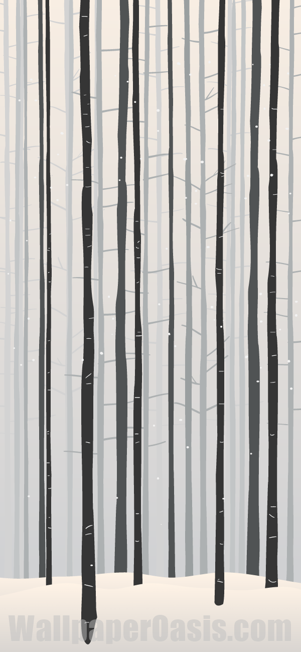 Winter Forest iPhone Wallpaper - available for iPhone 5 through iPhone X